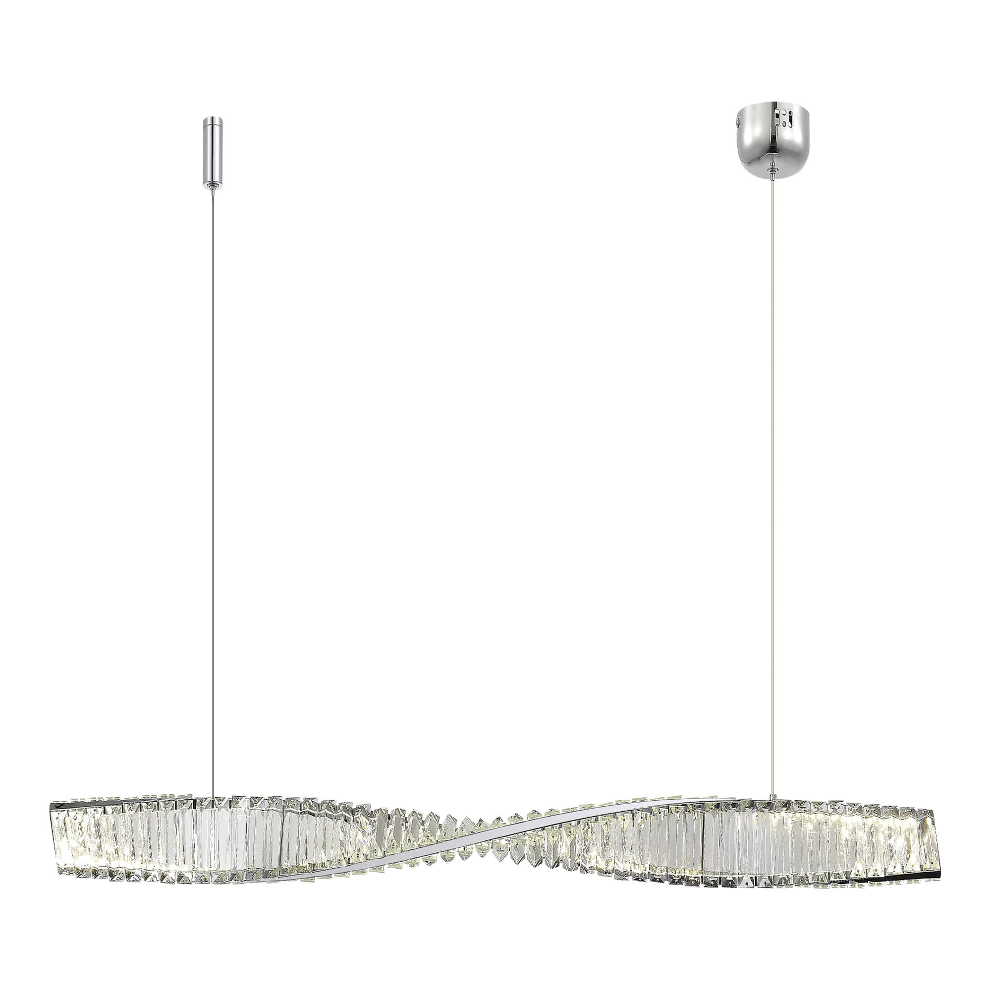 ST LUCE SL6205.123.01 Светильник подвесной Хром/Прозрачный LED 1*25W 3000K