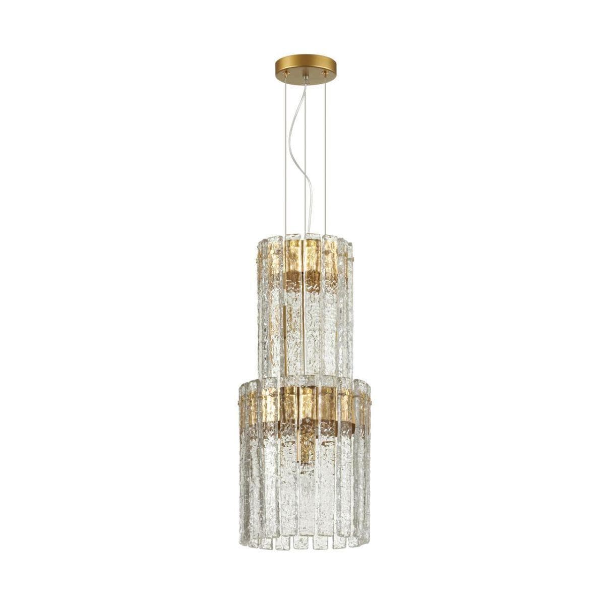 Odeon Light 4938/4 HALL ODL22 367 матов.золотой/прозрачный/стекло/ Люстра E14 4*40W MERKALE