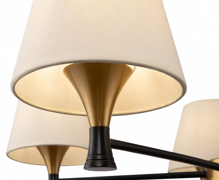 Freya Modern Черный и Латунь Люстра FR5098PL-05BBS — миниатюра 5