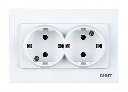 CHINT 2-местная розетка без заземляющего контакта 16А 250В