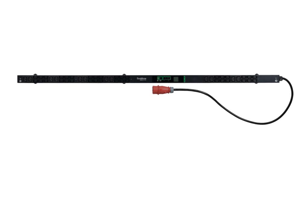 Systeme Electric БРП Uniprom, с мониторингом, 0U, 400В, 3Ф, 16A, 36xC13 12xC19, 3м кабель, IEC309