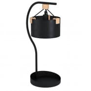 Eglo 39946 Настольная лампа POTOSI, 1x40W, E27, L330, B230, H650, основание: Ø250, сталь, черный/крафт бумага, дерево, черный, коричневый