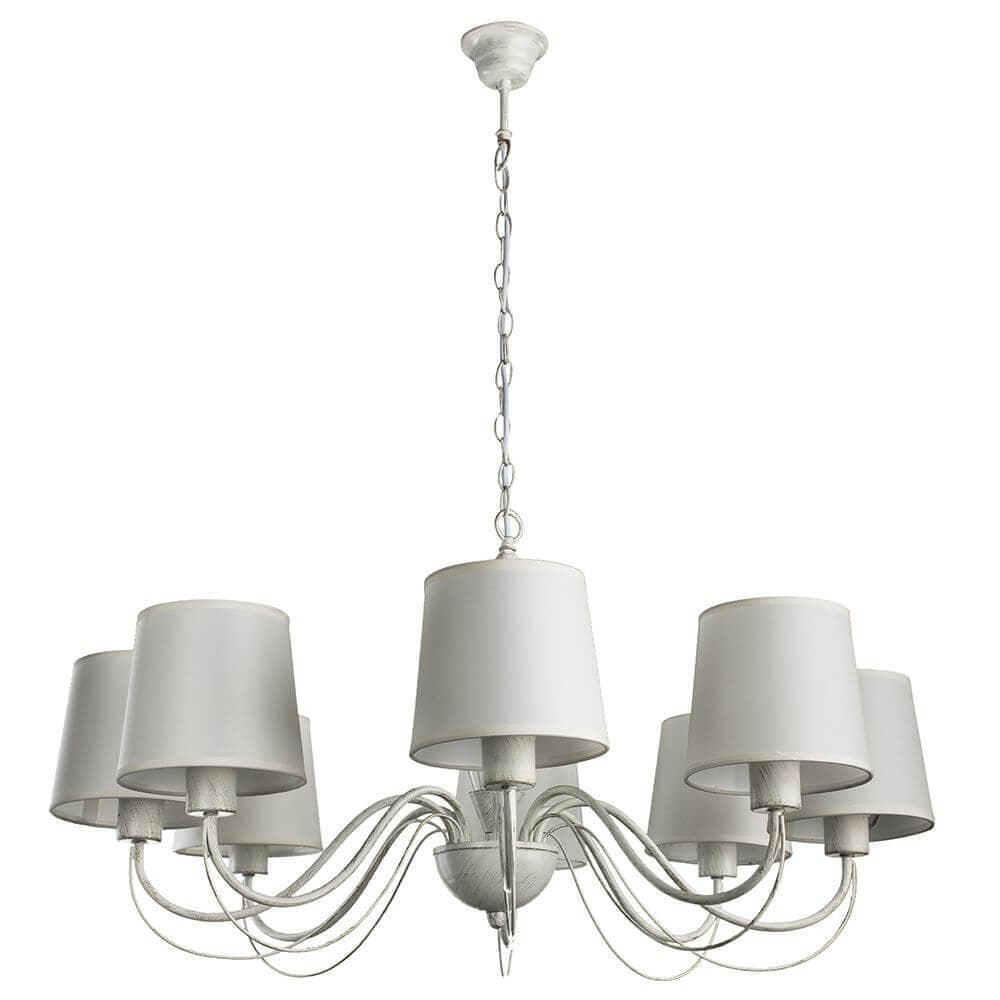 Arte Lamp Orlean Белая Люстра 40W E27 A9310LM-8WG — миниатюра 1