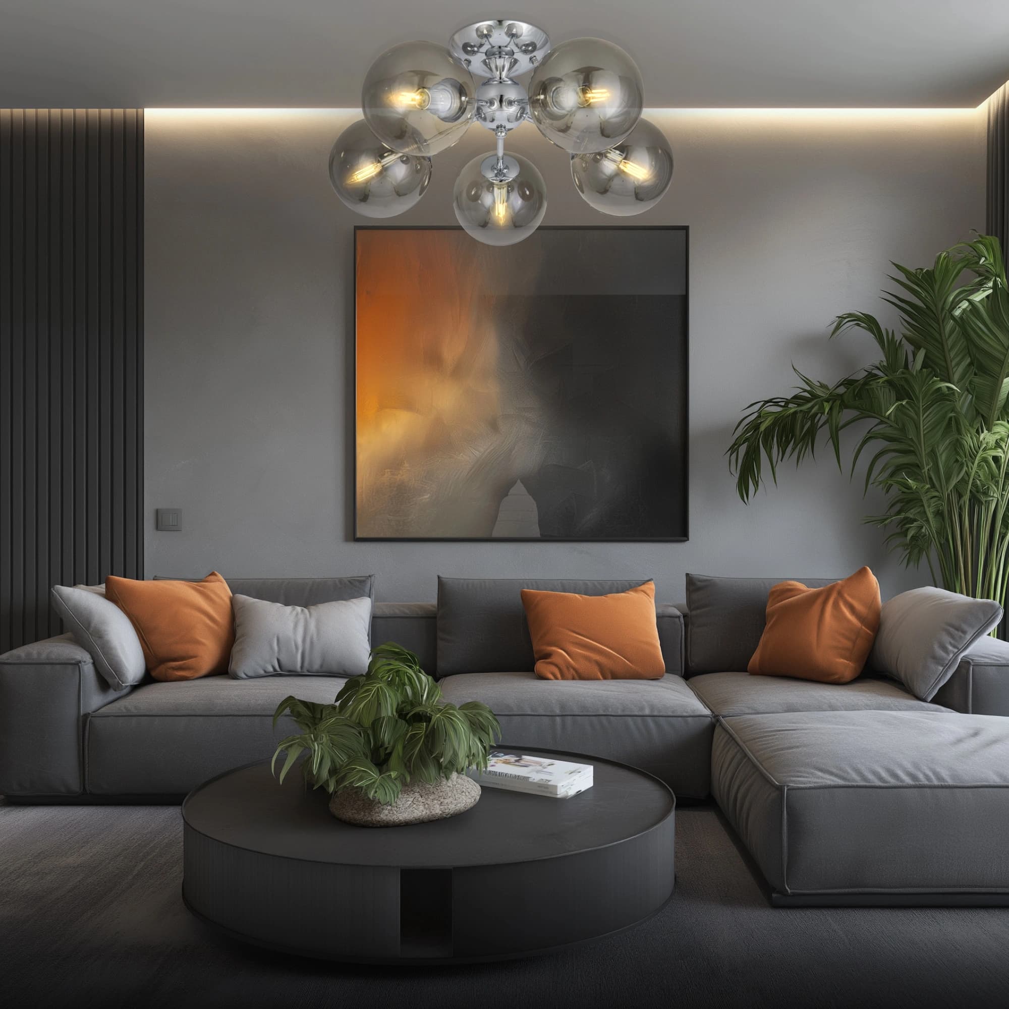 Citilux CL102150 Томми Хром+Дымч. Люстра — миниатюра 8