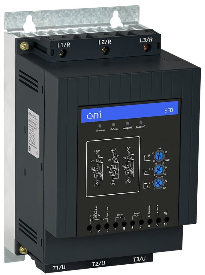 IEK ONI Устройство плавного пуска SFB 3Ф 380В 55кВт 110А Uупр 110-220В