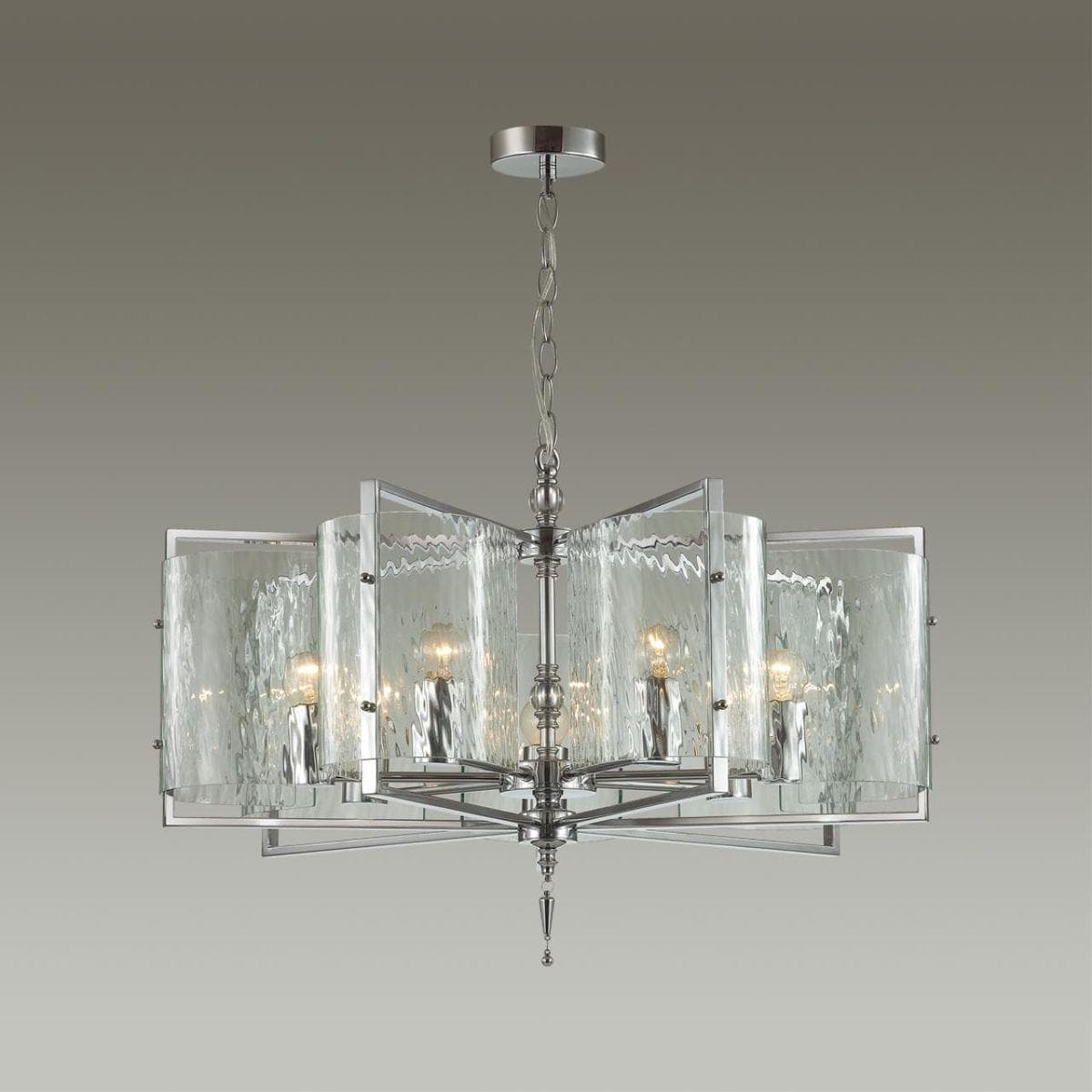 Odeon Light 4888/7 MODERN ODL_EX22 63 хром/прозрачный/стекло Люстра E27 7*60W ELEGANTE — миниатюра 4