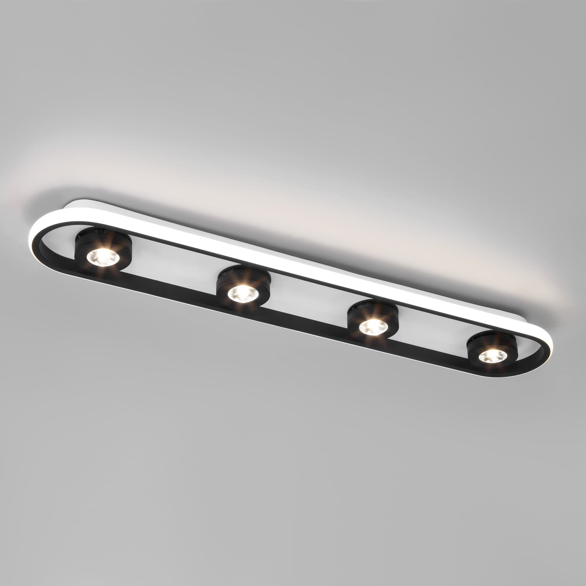 Eurosvet 20123/4 LED Светильник потолочный белый/черный a055526 — миниатюра 2