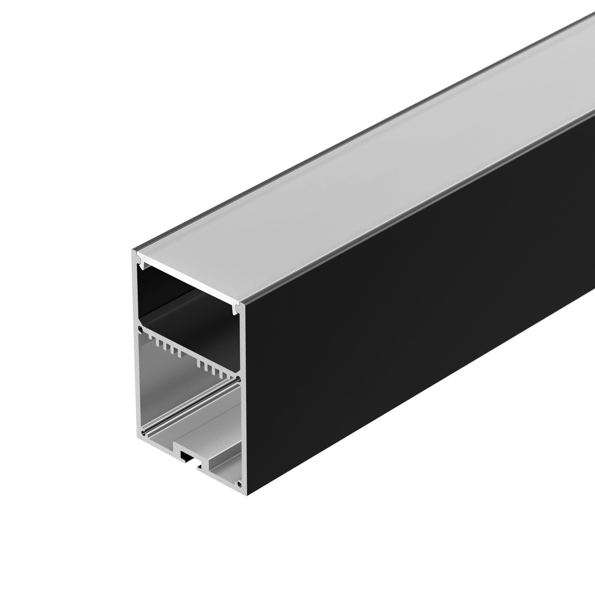 Arlight Профиль с экраном SL-LINE-4970-2500 BLACK+OPAL (Алюминий) 027989 — миниатюра 1