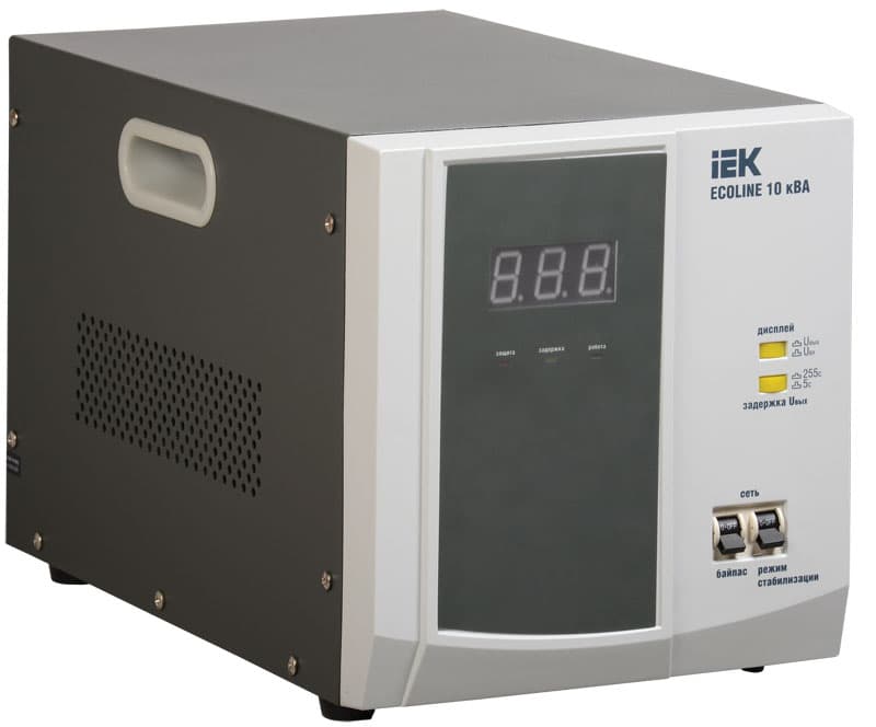 IEK Стабилизатор напряжения переносной серии Ecoline 10 кВА