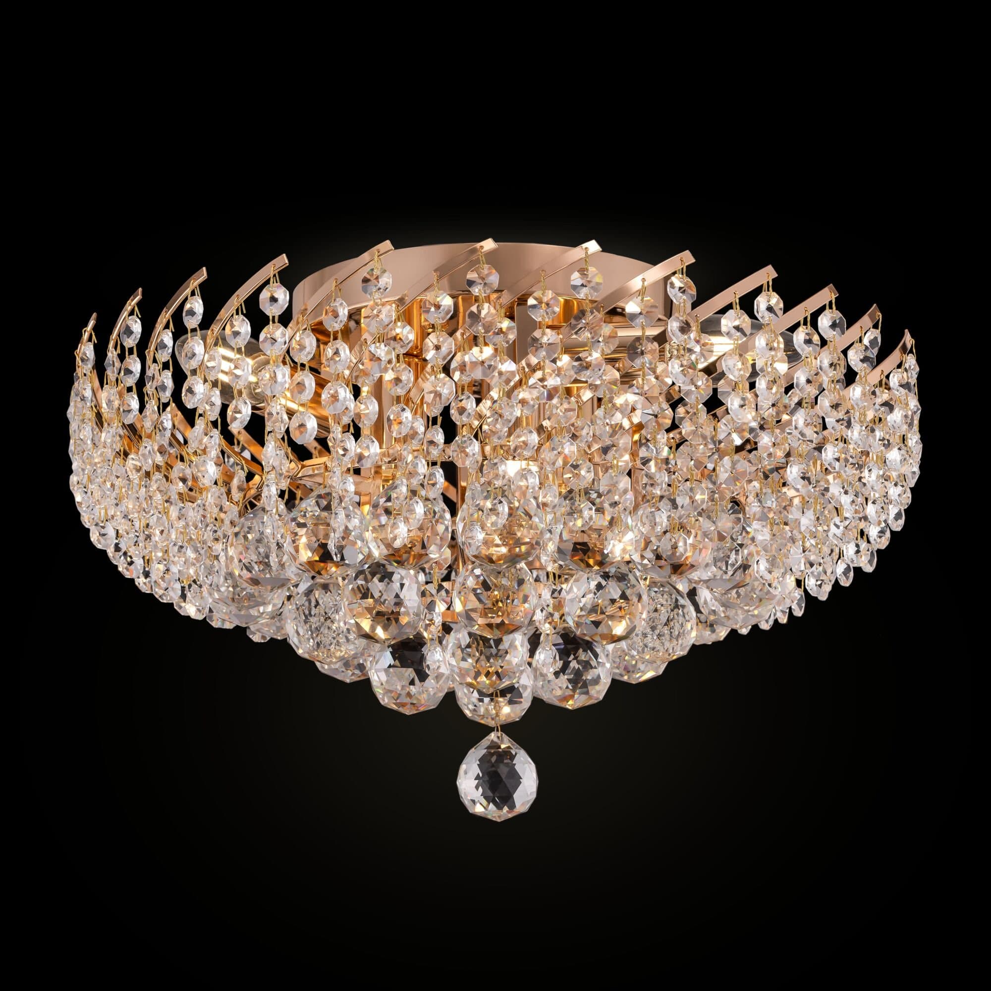 Maytoni Royal Classic Karolina Золото Люстра 6xE14 40W DIA120-06-G — миниатюра 6