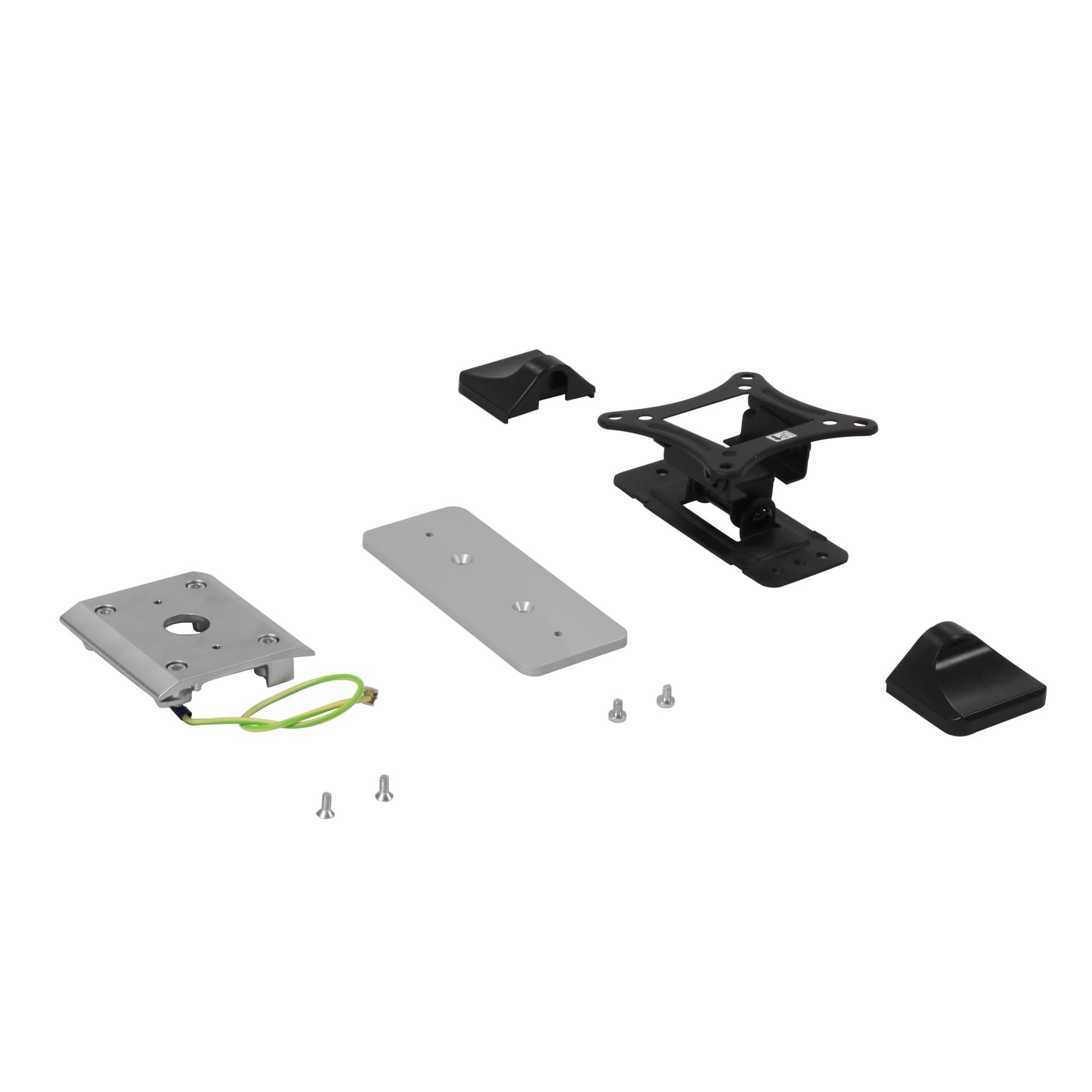 Legrand TV кронштейн экрана 25-66 см из стали (для универсальных колонн), нагрузка 15 кг, цвет черный 653181