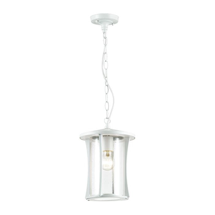 Odeon Light 4173/1 ODL19 698 белый/прозрачный Уличный светильник-подвес IP33 E27 1*40W GALEN