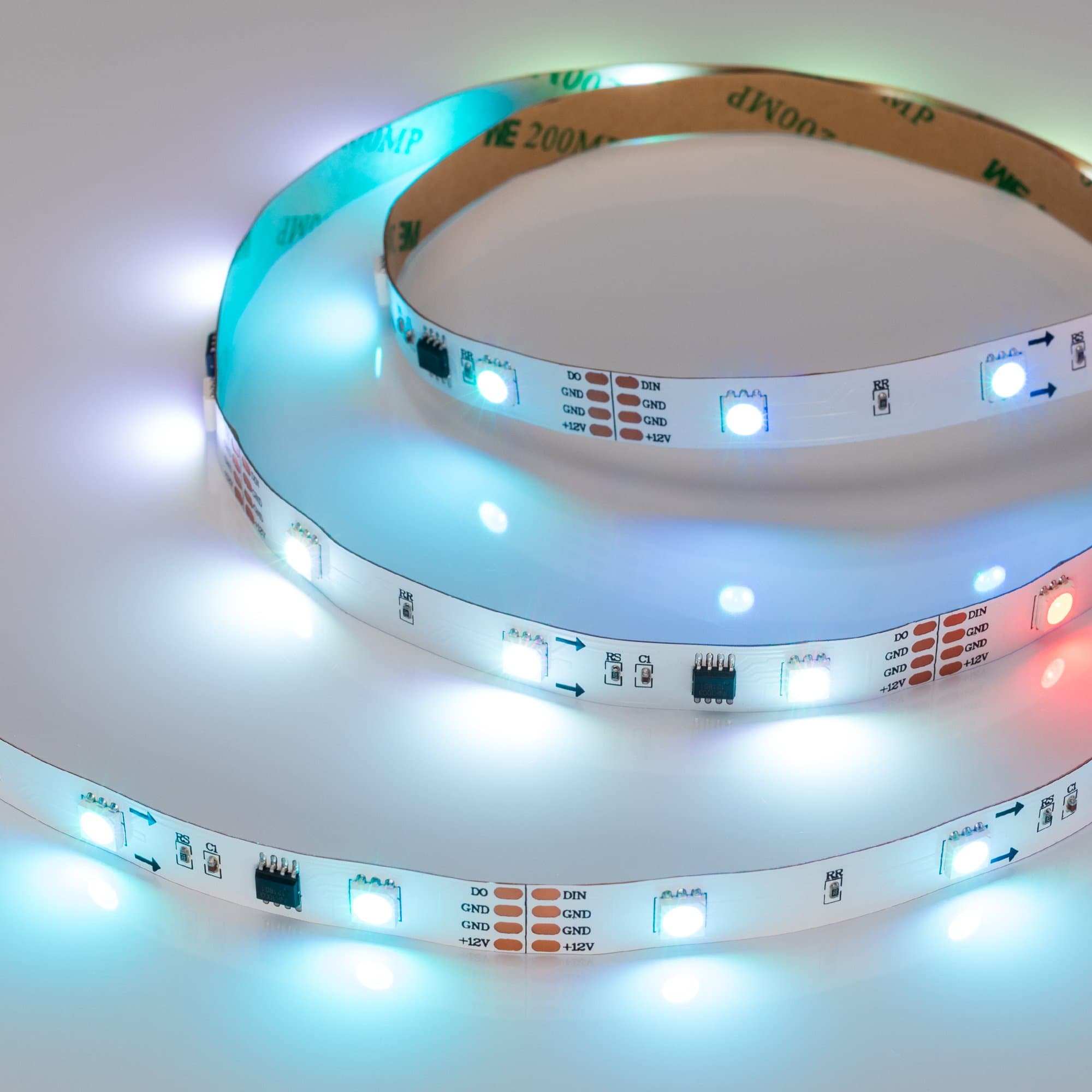 Arlight Светодиодная лента SPI-5000-AM 12V RGB (5060, 150 LED x3, 1804) (Открытый, IP20) 021227 — миниатюра 4