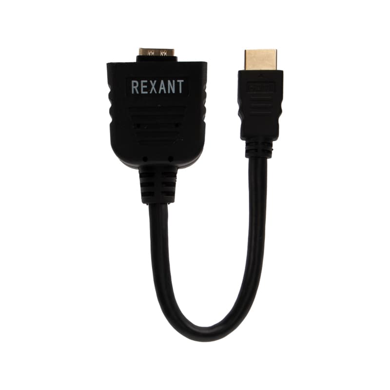 ПереходНИК шт.HDMI - 2гн.HDMI (провод) GOLD Rexant 17-6832 — миниатюра 1