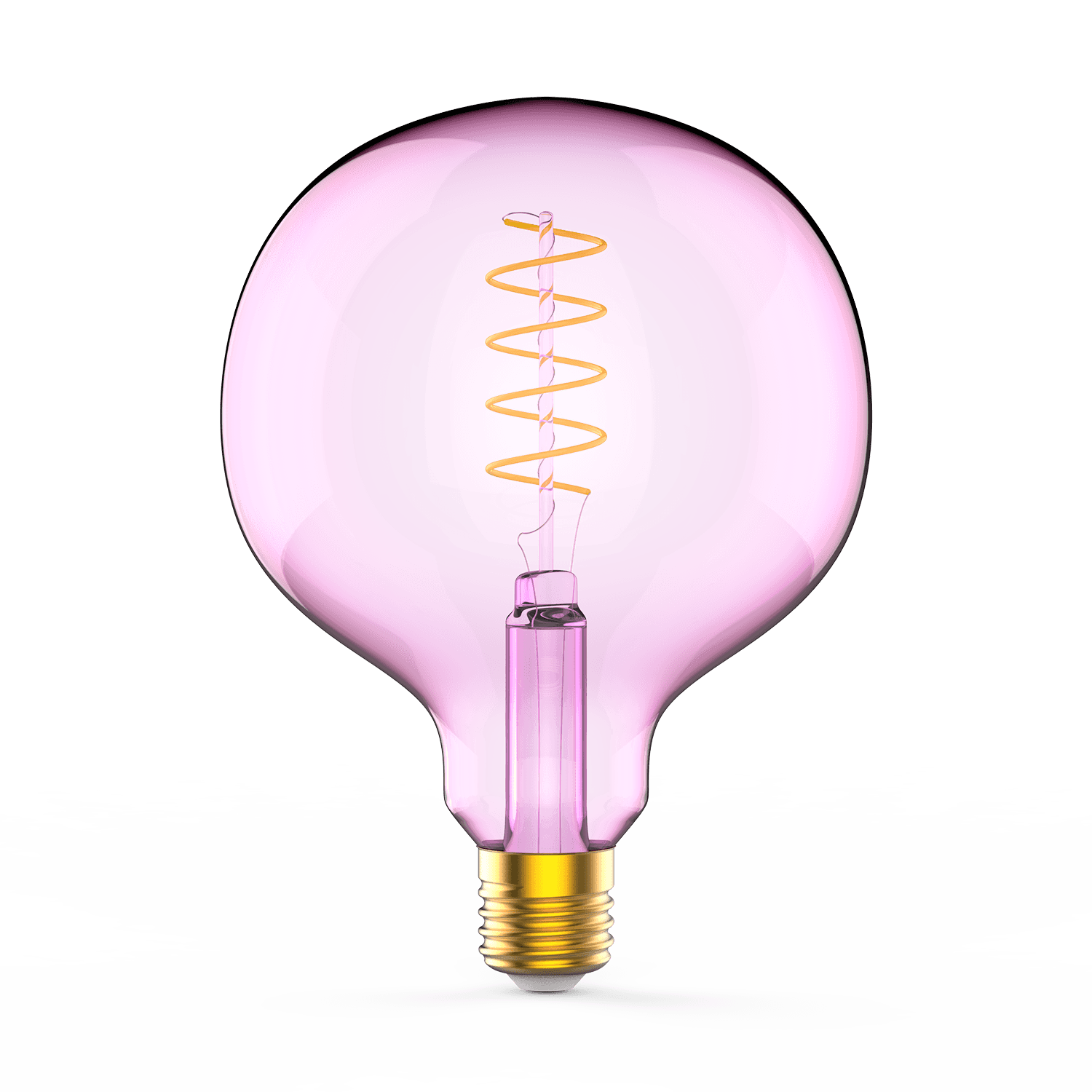 Gauss Лампа Filament G125 5W 190lm 1800К Е27 pink flexible LED 1011802105 — миниатюра 3