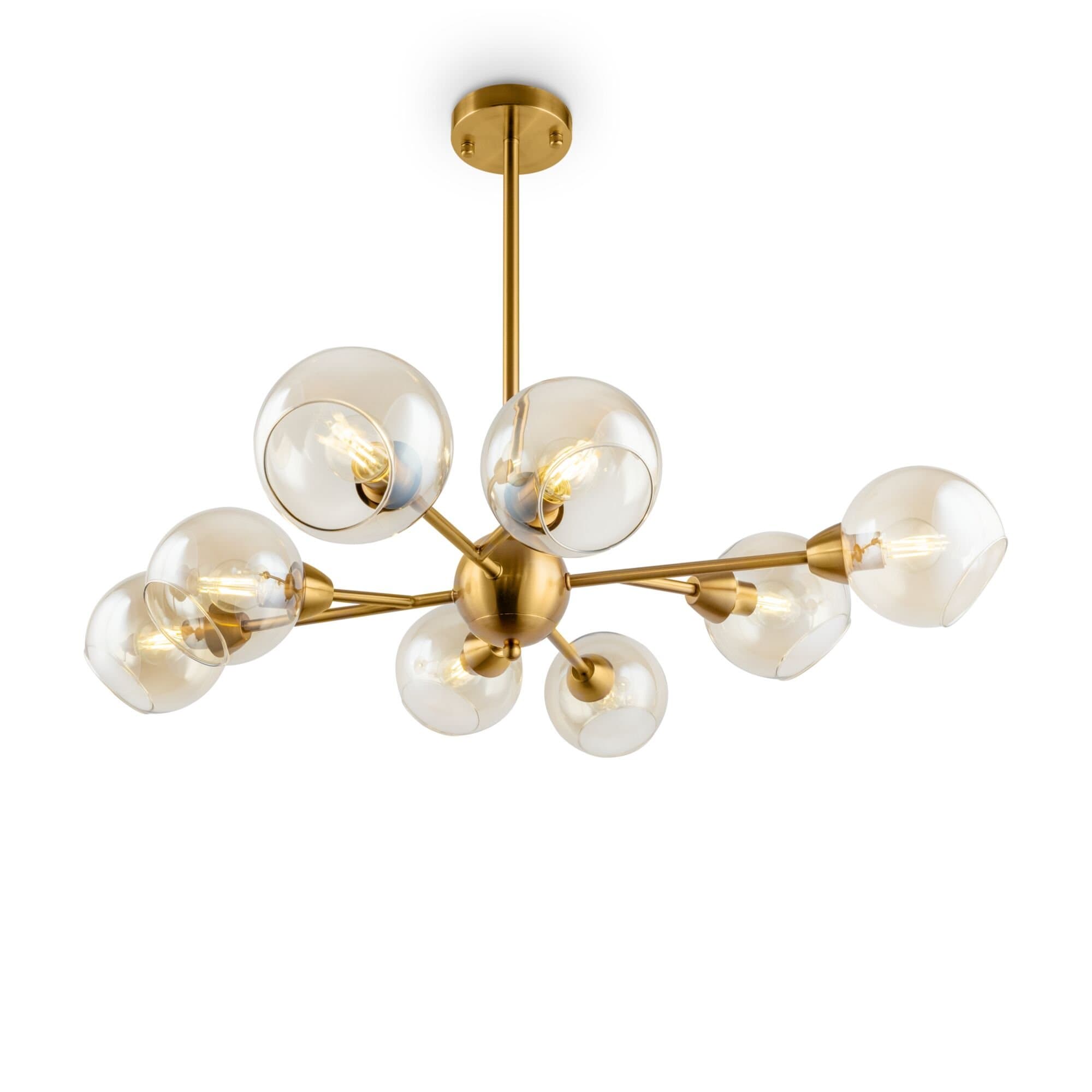 Freya Modern Sherry Латунь антик Люстра FR5121PL-08G — миниатюра 2
