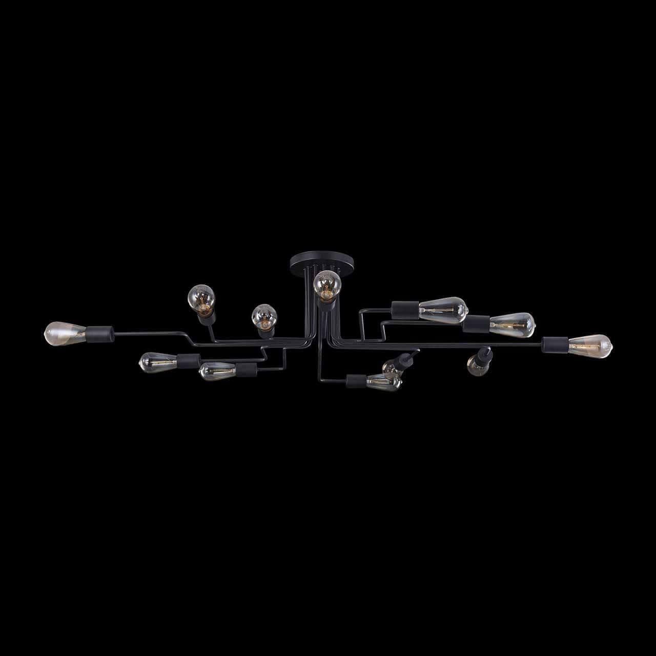 Maytoni Loft Gilbert Черный Потолочный светильник 12xE27 60W T532CL-12B — миниатюра 11