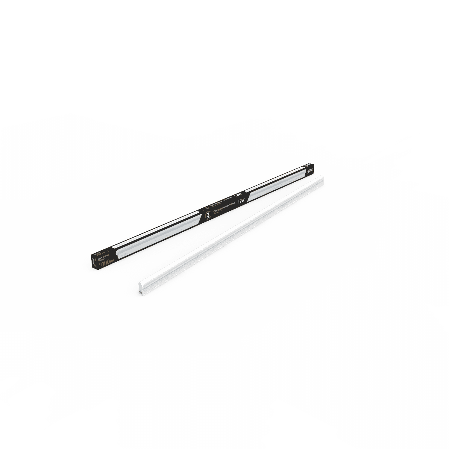 Gauss Светильник TL линейный 12W 1000lm 3000K IP20 865х22х37 (к.п. 1м, Коннект2шт, креп 1шт) LED 5 130511112 — миниатюра 6