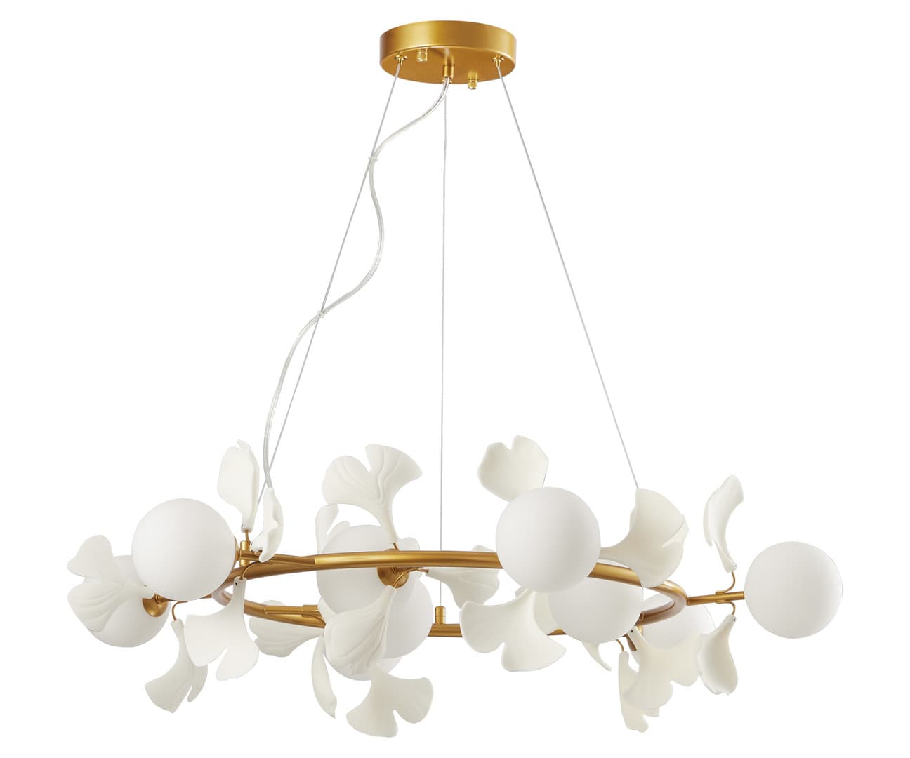 Kink Light 07867-9A,33 Люстра Аста золото d80 h150 G9 9*10W
