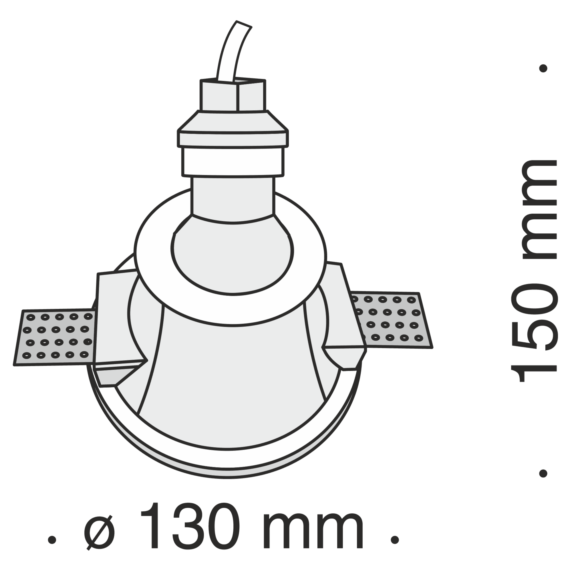 Maytoni DownLight Gyps Белый Встроенный светильник 1xGU10 35W DL002-1-01-W — миниатюра 6