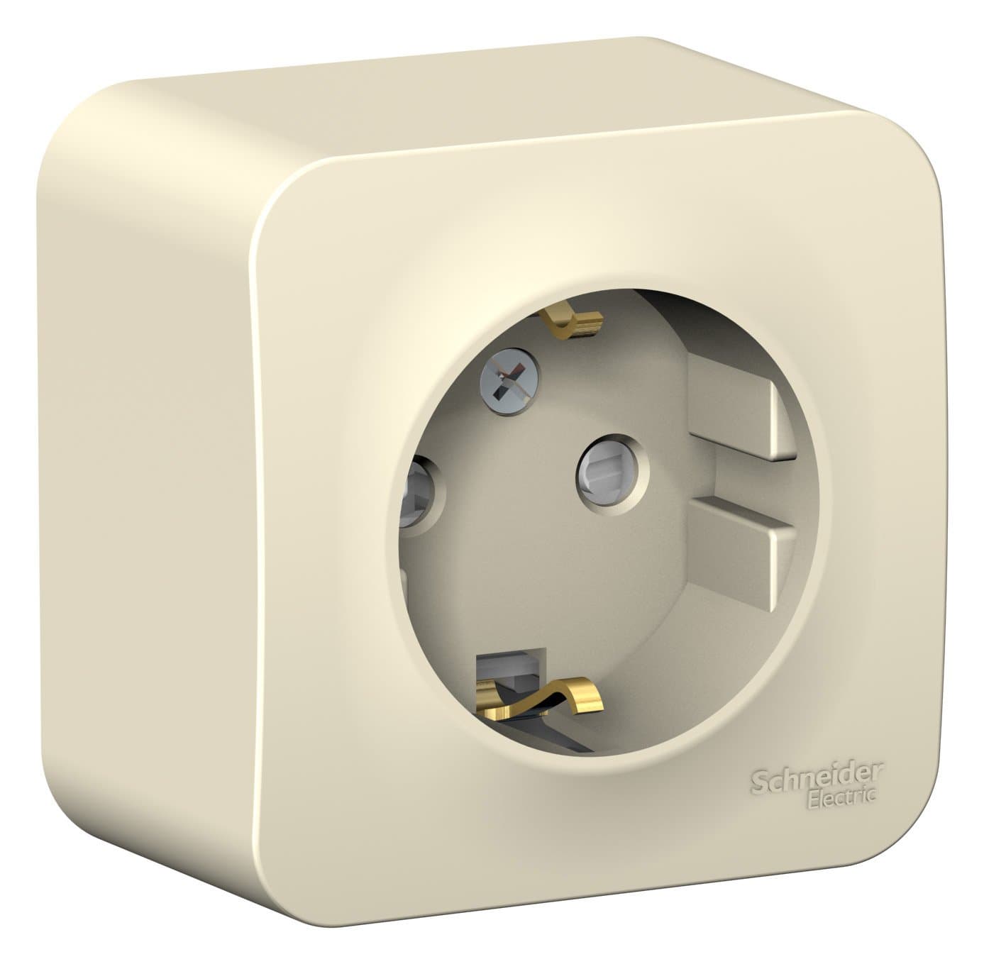 Systeme Electric Blanca наруж Молочная Розетка с/з со шторками, 16А, 250В — миниатюра 2