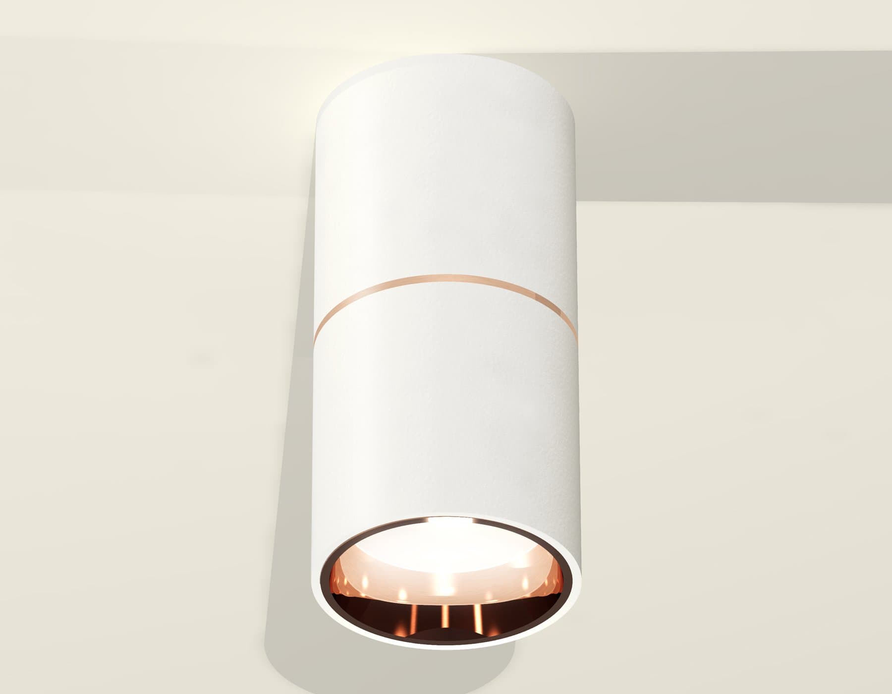 Ambrella Комплект накладного светильника XS6301083 SWH/PPG белый песок/золото розовое полированное MR16 GU5.3 (C6301, A2063, N6114) — миниатюра 3