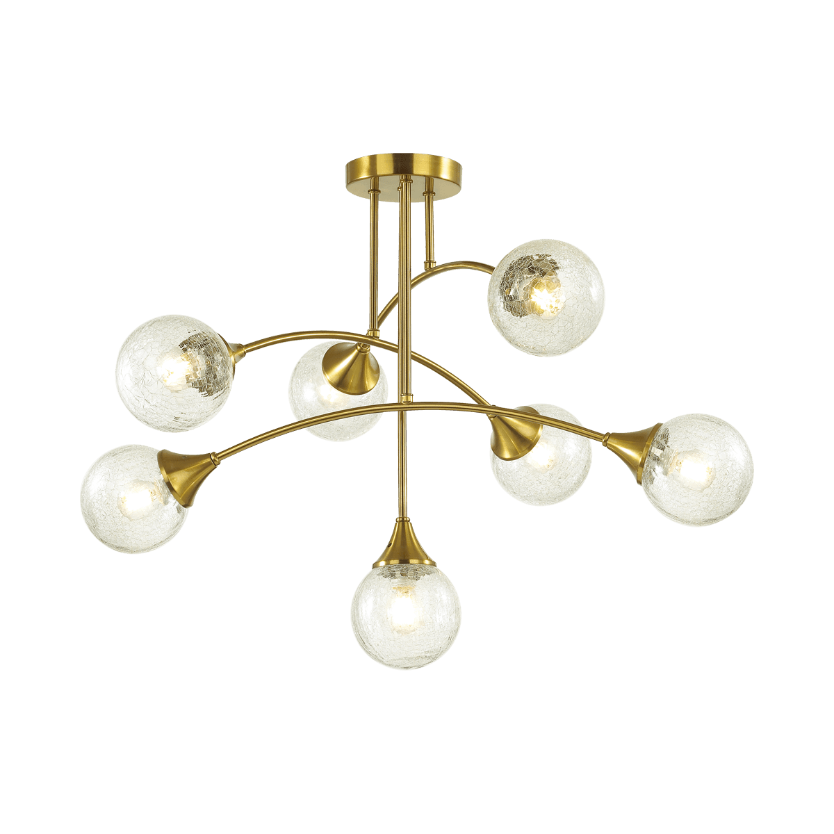 Lumion 4558/7C MODERNI LN21 латунь Люстра потолочная E14 7*40W 220V YOKO — миниатюра 2