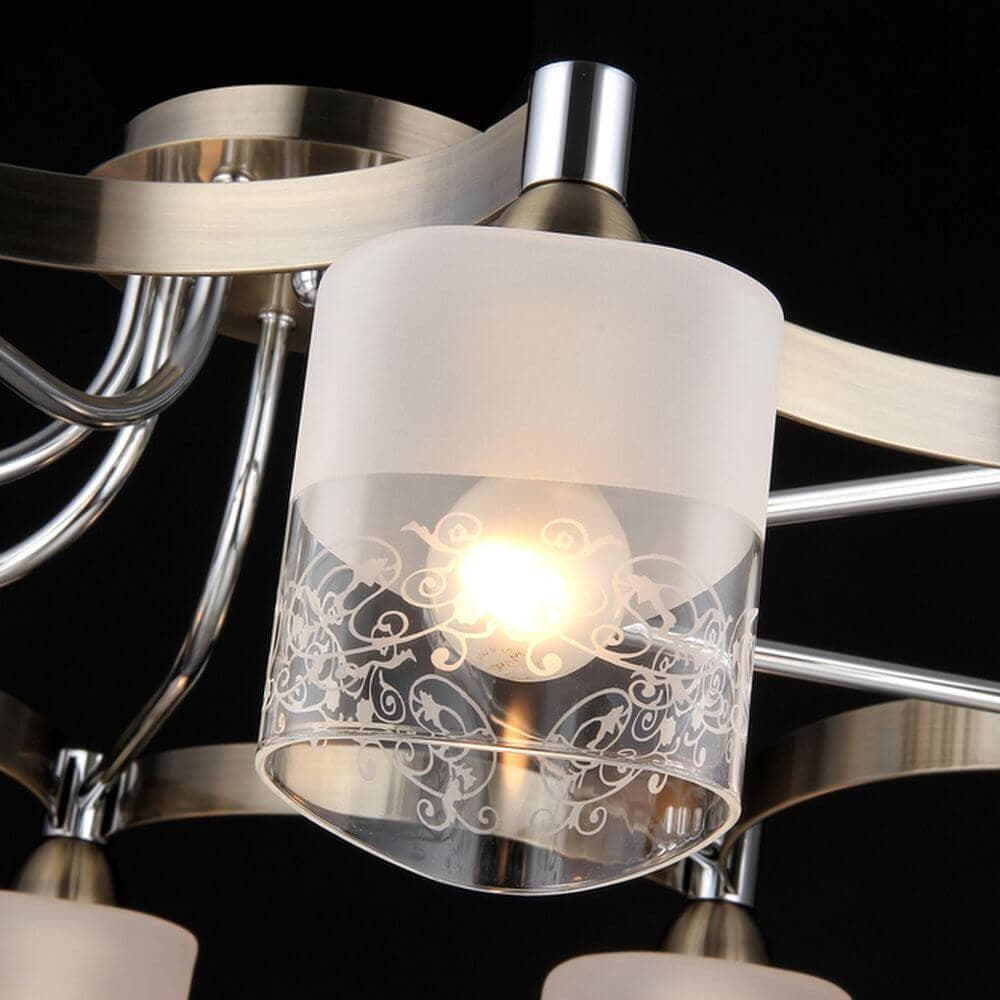 Freya Modern Tasmania Бронза Антик Потолочный светильник E14 40W FR5475CL-08CH — миниатюра 6