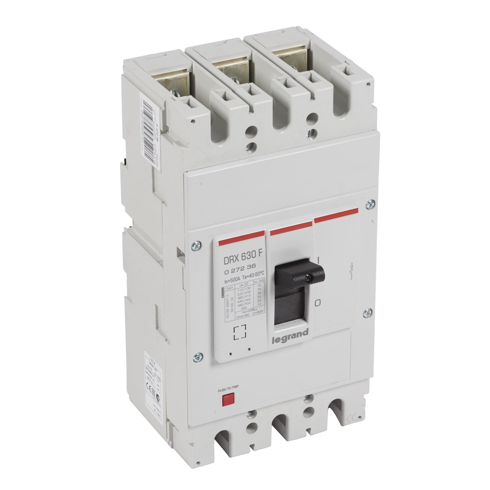 Legrand DRX630 термомагнитный 500A 3П 36кА 027236 — миниатюра 1
