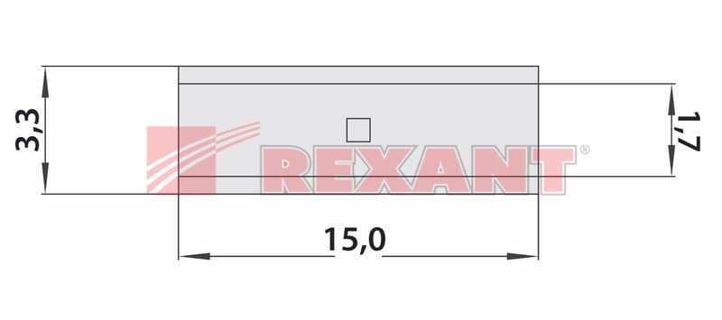 СОЕДИНИТЕЛЬНАЯ ГИЛЬЗА L-15мм 0.5-1.5мм² (ГМЛ (DIN) 1,5) Rexant 08-0712 — миниатюра 2