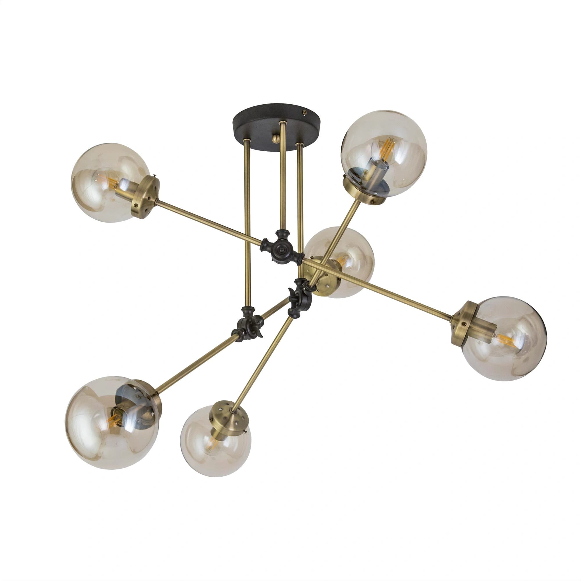 Citilux CL105165 Планета Черн+Дымч. Люстра