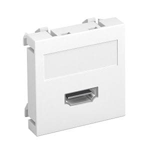 OBO Bettermann Розетка мультимедийная HDMI, 1 модуль Modul45, 45х45 мм, белая 6104802 — миниатюра 2