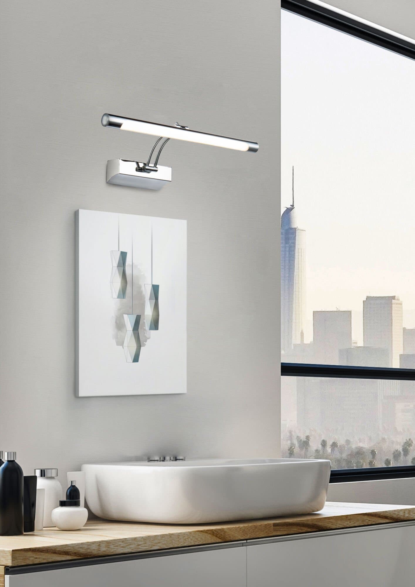 Maytoni Modern Fino Хром Подсветка LED 12W 860Лм MIR003WL-L12CH — миниатюра 3