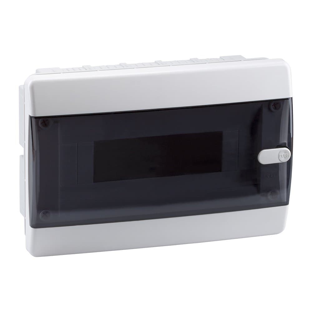 КЭАЗ Корпус пластиковый Встраиваемый OptiBox P-CVK-1-12-IP41 Прозрачная черная дверь
