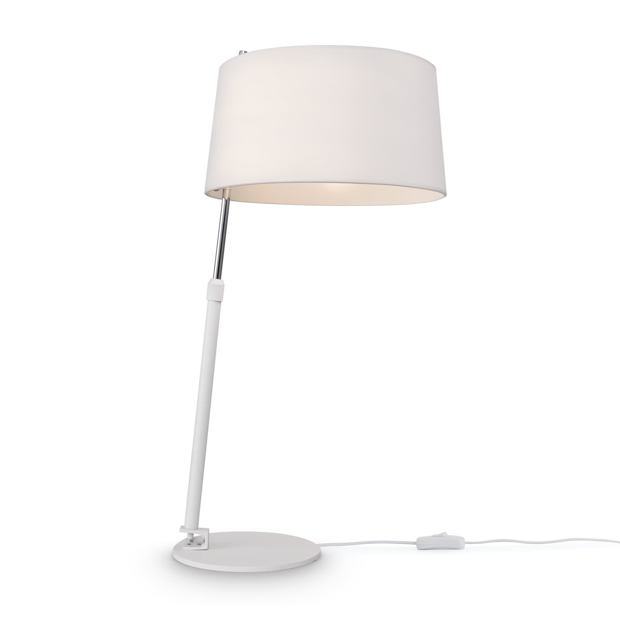 Maytoni Modern Bergamo Белый и Хром Настольная лампа 1xE27 60W MOD613TL-01W — миниатюра 3