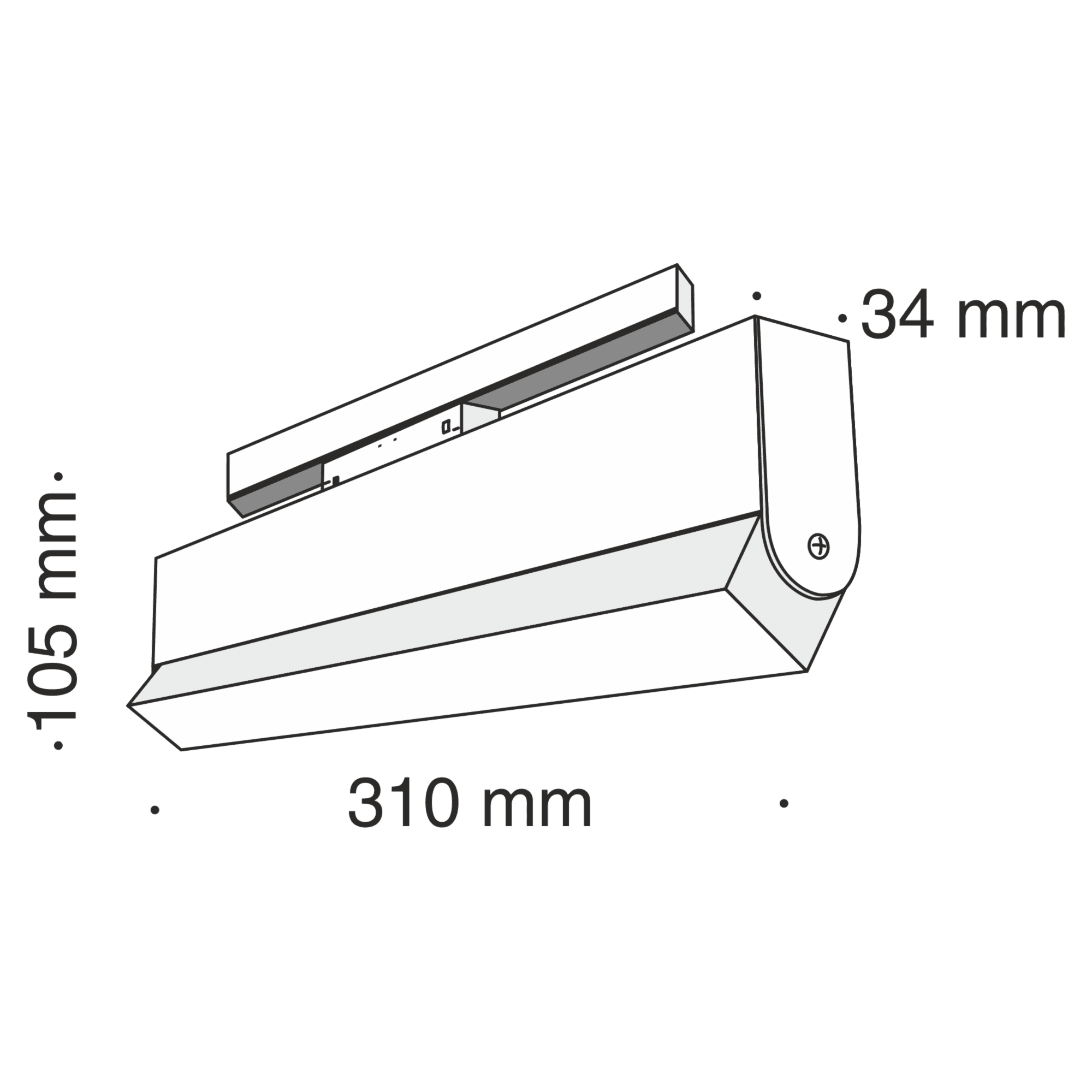 Maytoni Трековый светодиодный светильник  Track lamps TR013-2-20W3K-B — миниатюра 5