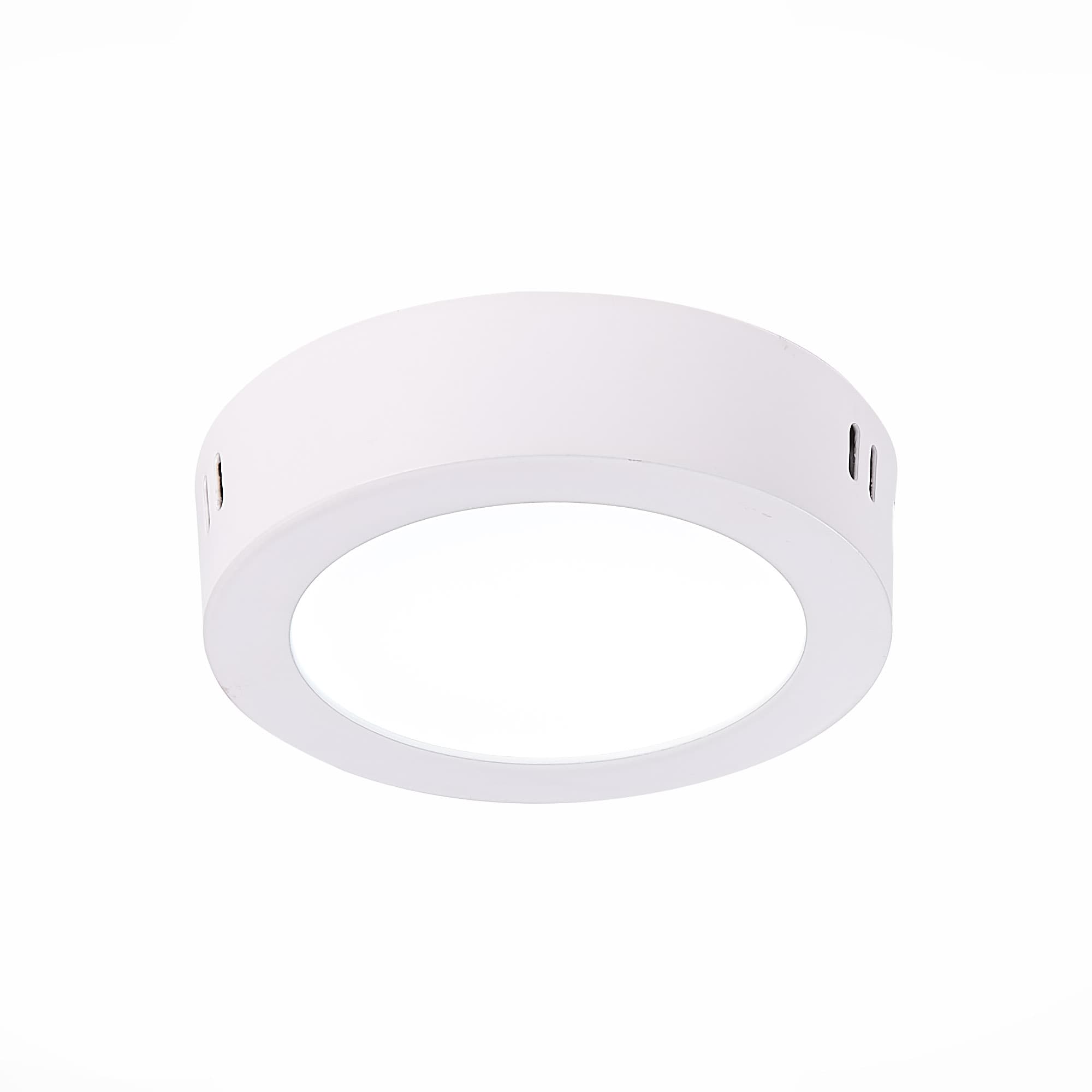ST Luce ST112.542.06 Светильник настенно-потолочный Белый LED 1*6W 4000K 370Lm Ra80 120° IP20 D110xH28 90-265V