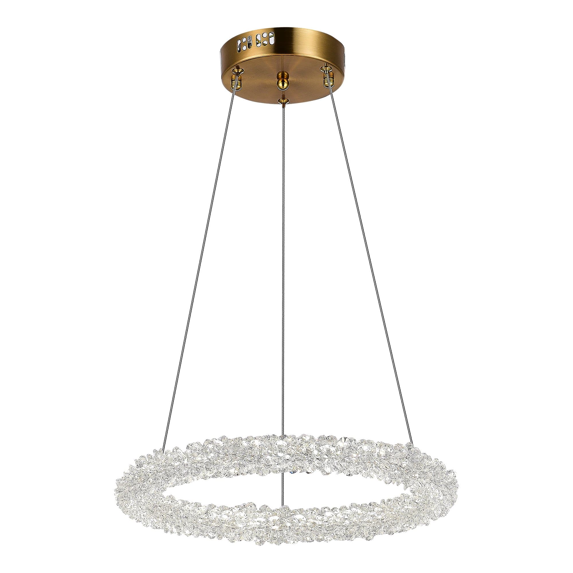 ST LUCE SL6110.203.01 Люстра подвесная Золотистый/Золотистый LED 1*25W 3000 - 6500K