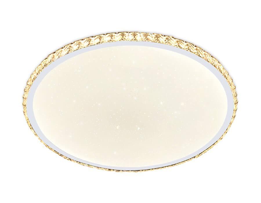 Ambrella Потолочный светодиодный светильник с пультом FF70 WH белый 48W+20W D400*60 (ПДУ ИК) — миниатюра 1