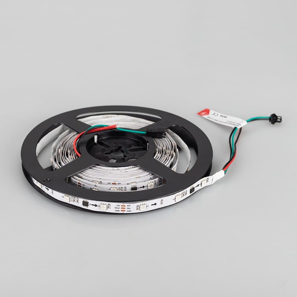 Arlight Светодиодная лента SPI-5000-5060-30 12V Cx3 RGB (10mm, 7.2W/m, IP20) (Открытый, IP20) 026368(1) — миниатюра 5