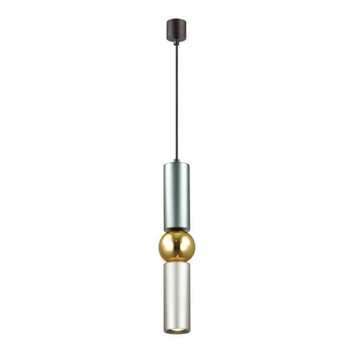 Odeon Light 4071/5L ODL19 044 серый/золото Подвес GU10 1*5W SAKRA — миниатюра 1