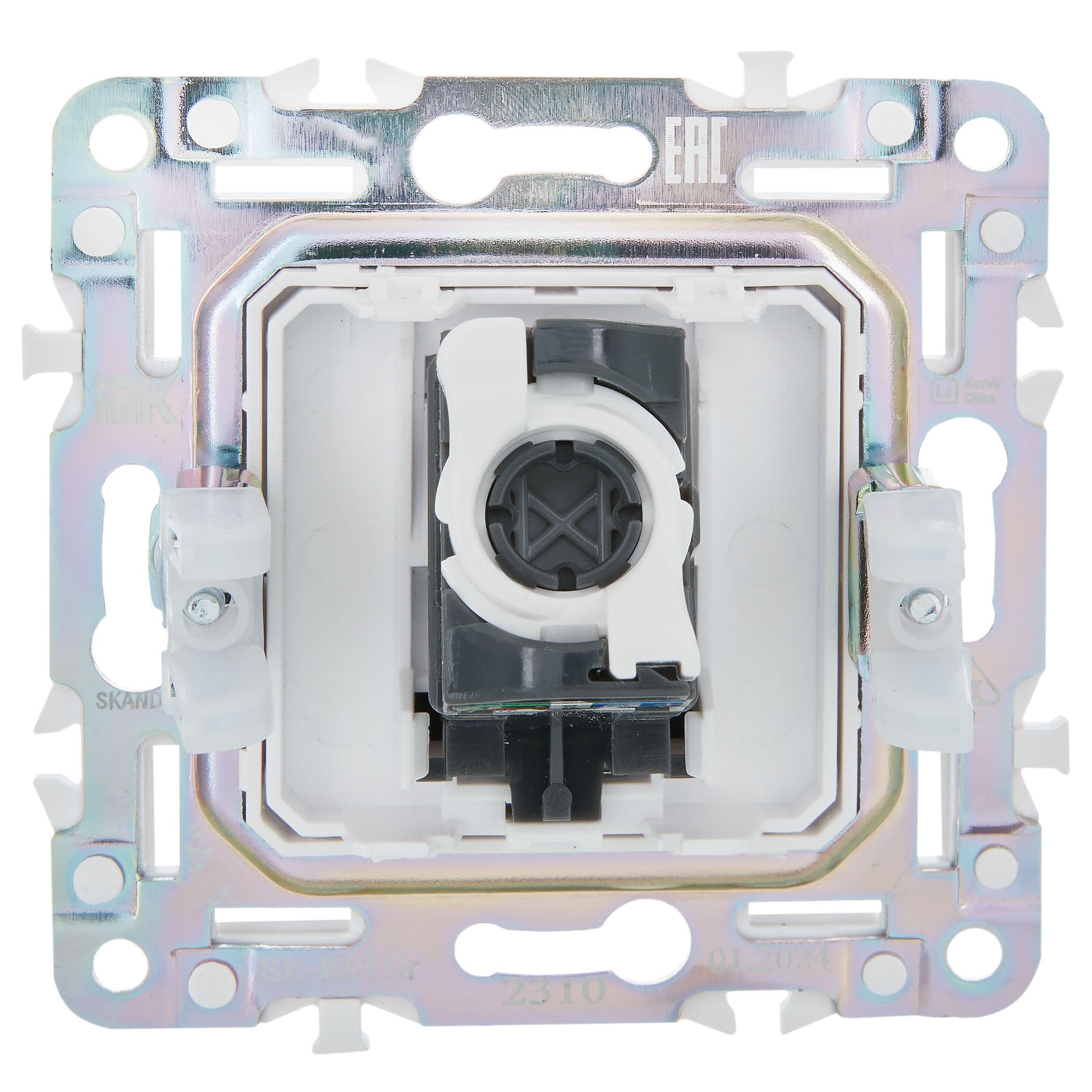 IEK SKANDY Серый Розетка компьютерная RJ45 кат.5E SK-K01Gr — миниатюра 3