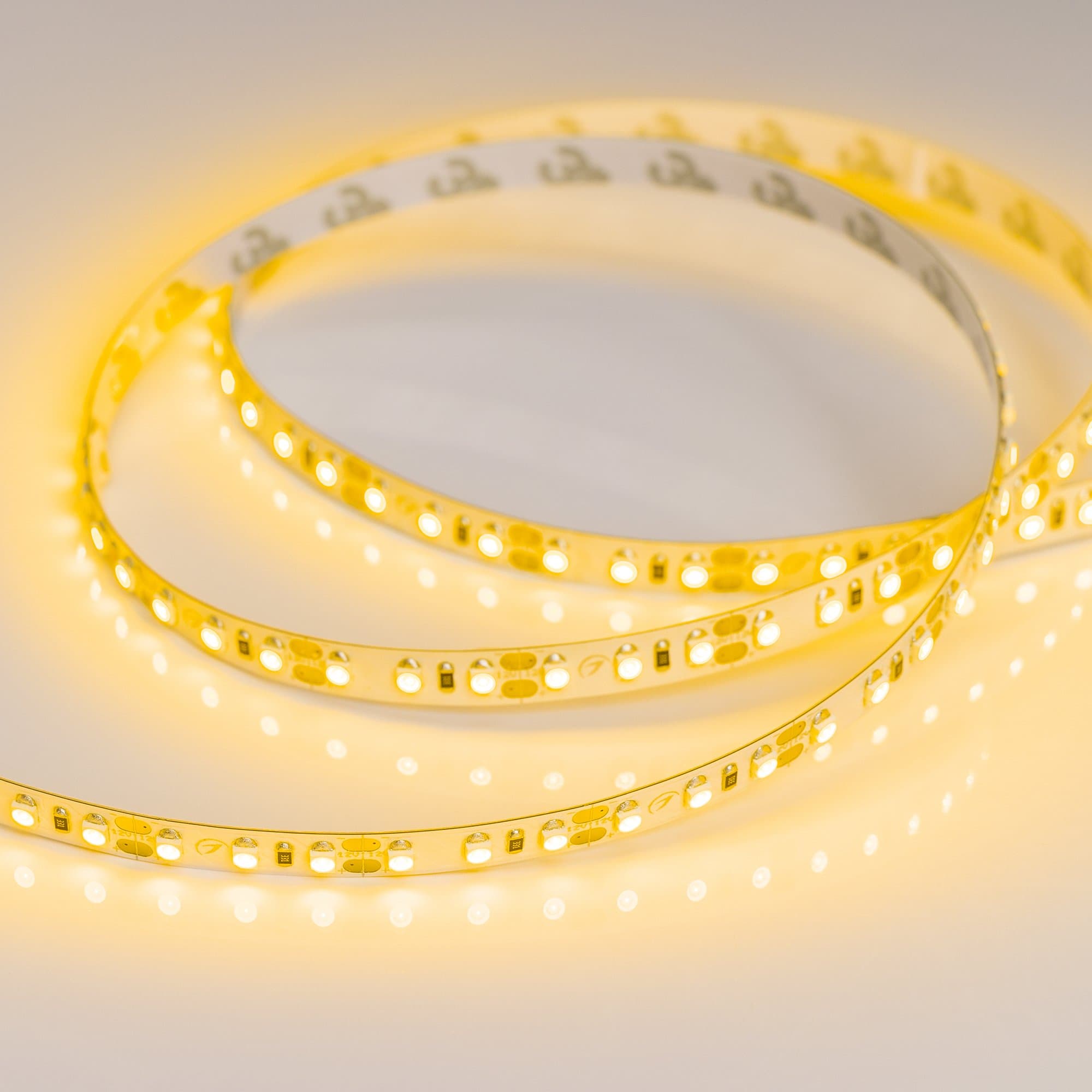 Arlight Светодиодная лента RT 2-5000 12V Yellow 2x (3528, 600 LED, LUX) (9.6 Вт/м, IP20) 012328 — миниатюра 5