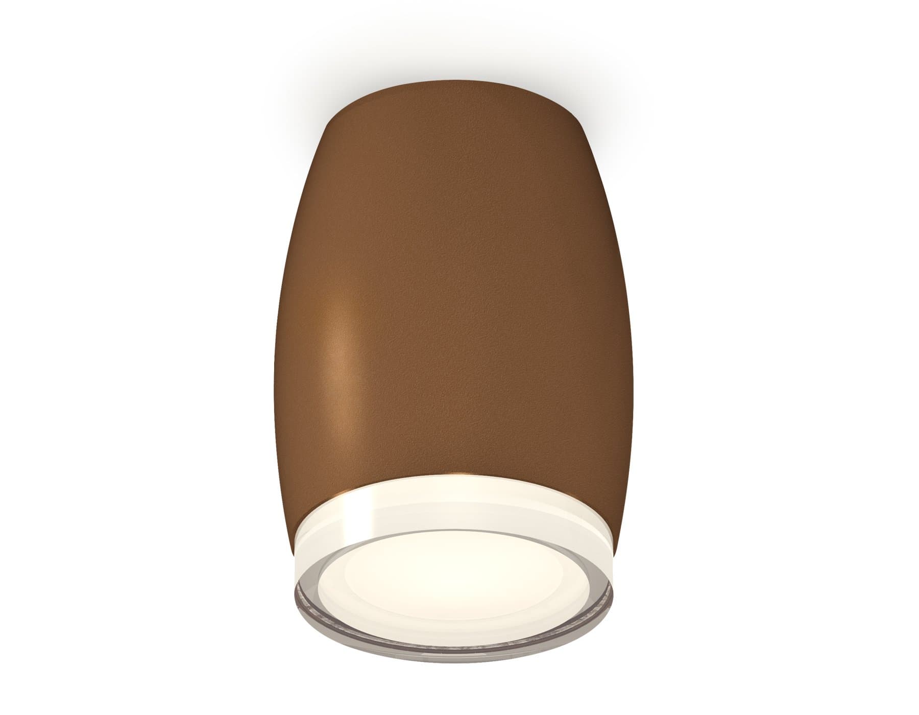 Ambrella Комплект накладного светильника XS1124021 SCF/FR/CL кофе песок/белый матовый/прозрачный MR16 GU5.3 (C1124, N7160) — миниатюра 1