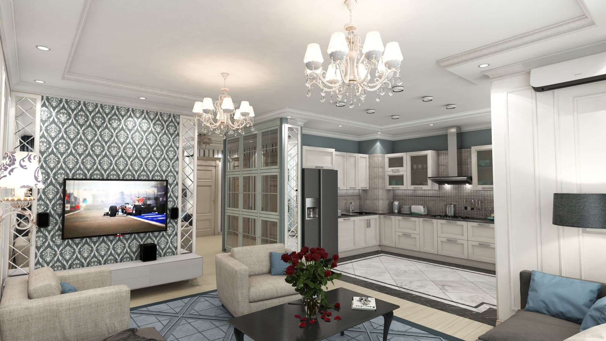 Maytoni Elegant Triumph Кремовый с Золотом Люстра 8xE14 40W ARM288-08-G — миниатюра 10