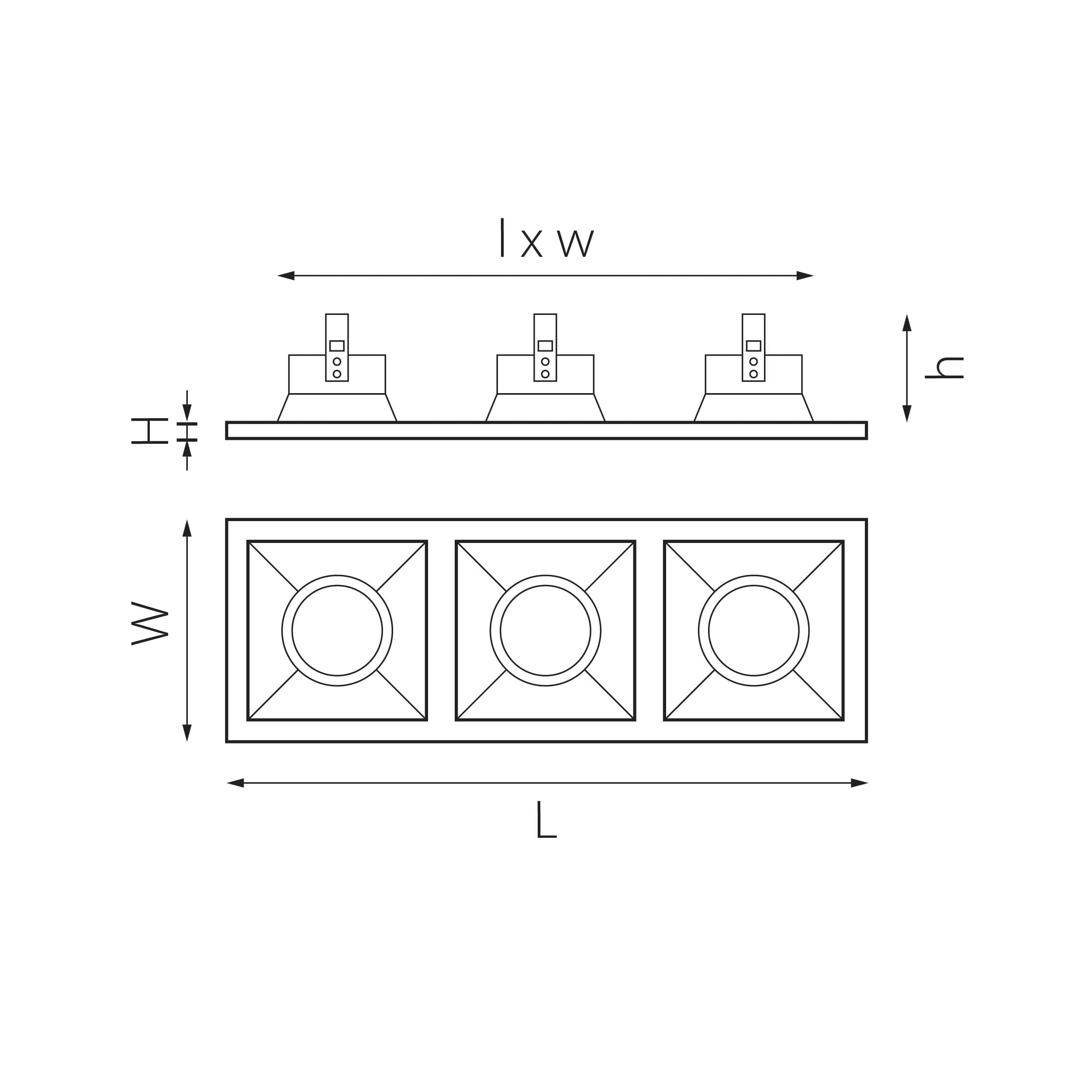 Lightstar Комплект из светильников и рамки DOMINO Domino Lightstar D537070706 — миниатюра 2