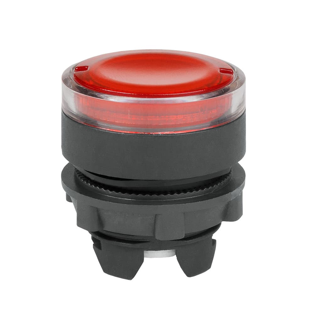 КЭАЗ Головка кнопки OptiSignal D22 A5-PL-4 с подсветкой красная пластик ZB5AW343