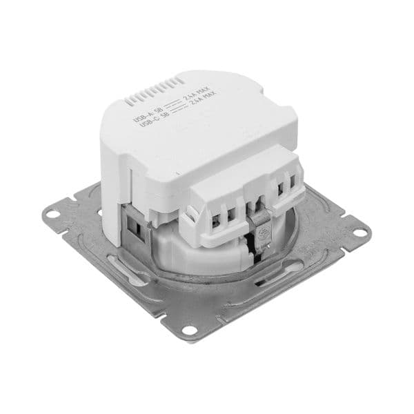 EKF Механизм розетки с USB-A+С - 2шт, 16А, с заземлением, со шторками, алюминий Эпика — миниатюра 12