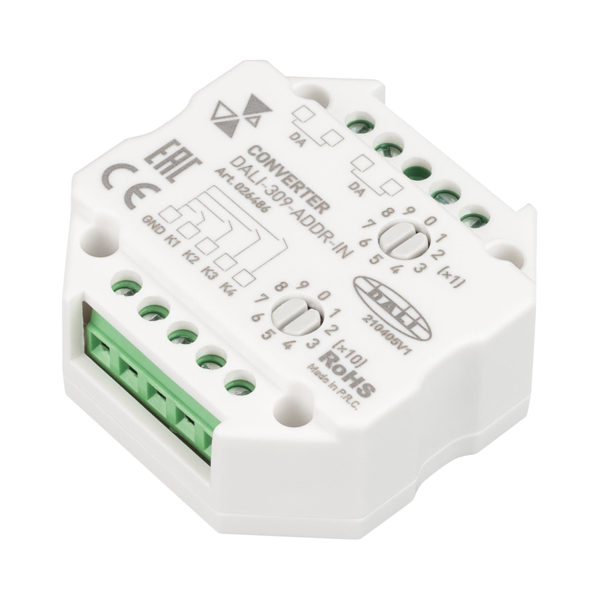 Arlight INTELLIGENT Конвертер DALI-309-ADDR-IN (DALI bus) (INTELLIGENT -) 026486 — миниатюра 1