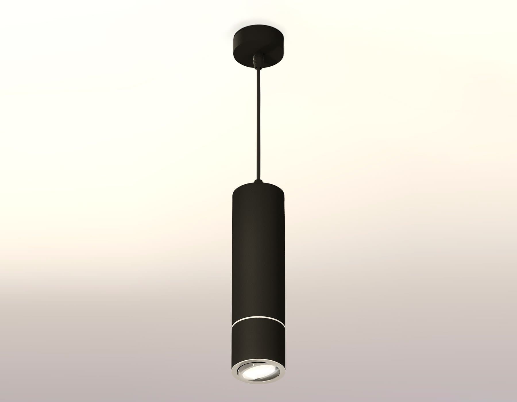 Ambrella Комплект подвесного поворотного светильника XP7402040 SBK/PSL черный песок/серебро полированное MR16 GU5.3 (A2311, C7456, A2070, C7402, N7003 — миниатюра 2
